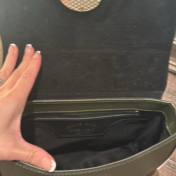Cheval Firenze Italian leather bag. New with tags in olive green - Picture 4 of 8